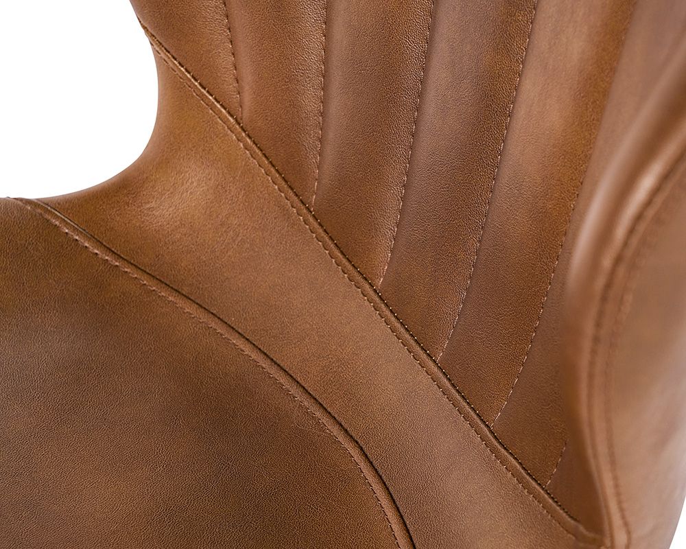 Sunpan Arabella Office Chair - Bravo Cognac/Bravo Portabella