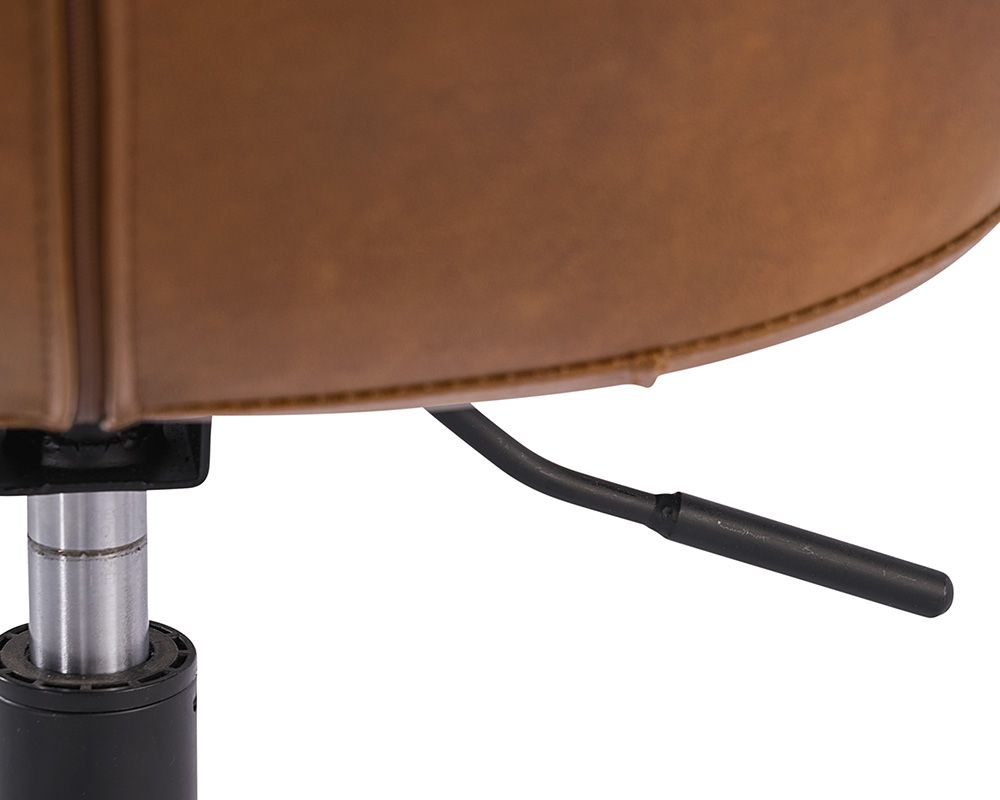Sunpan Arabella Office Chair - Bravo Cognac/Bravo Portabella
