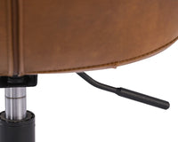 Sunpan Arabella Office Chair - Bravo Cognac/Bravo Portabella