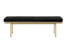 Sunpan Keith Bench - Dillon Black/Snow/White