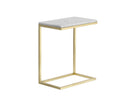 Sunpan Amell End Table - White