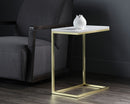 Sunpan Amell End Table - White
