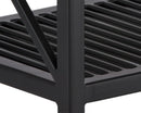 Sunpan Bria Bench - Antique Brass and Black/Black and Grey