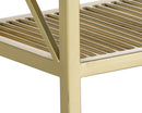 Sunpan Bria Bench - Antique Brass and Black/Black and Grey