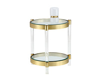 Sunpan York End Table - Brass