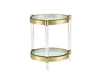 Sunpan York End Table - Brass