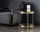 Sunpan York End Table - Brass