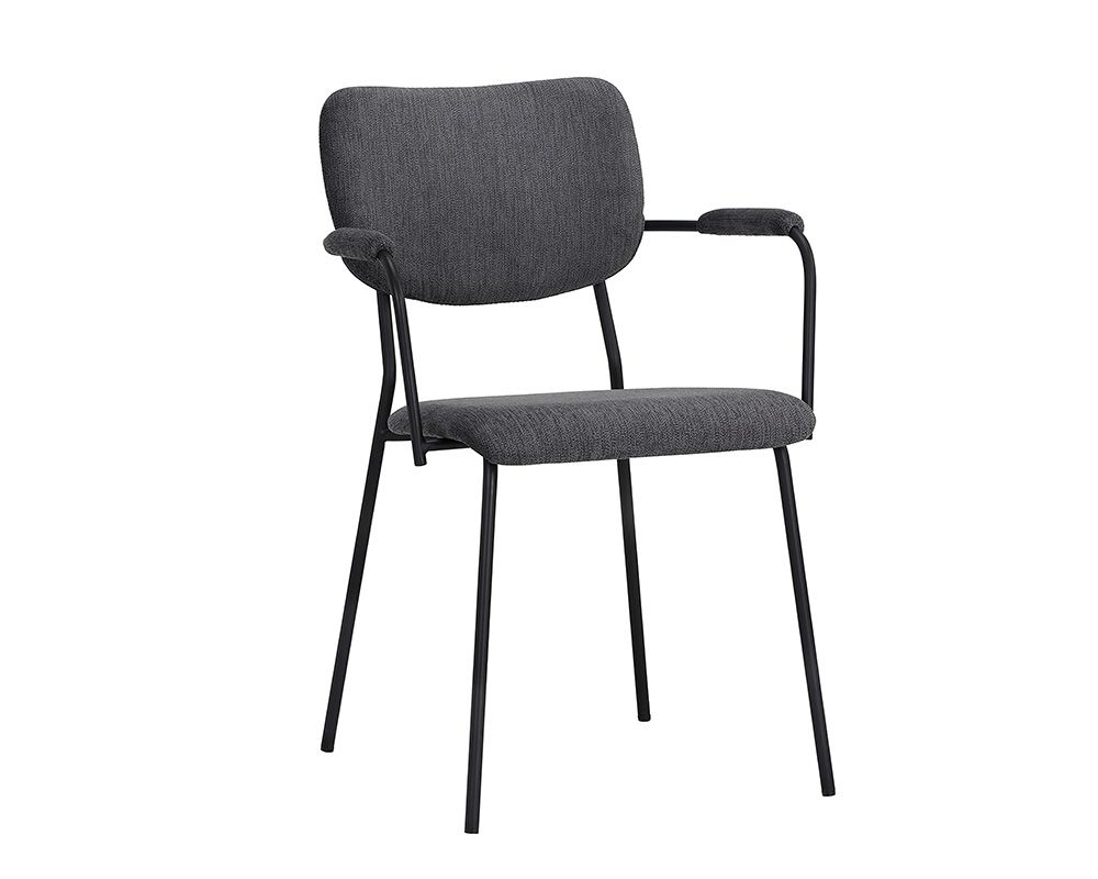 SUNPAN Cullen Dining Armchair - Polo Club Kohl Grey/Polo Club Stone
