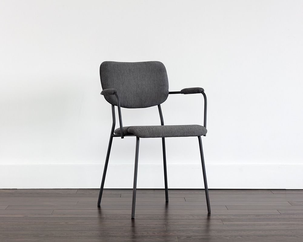 SUNPAN Cullen Dining Armchair - Polo Club Kohl Grey/Polo Club Stone