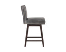 Sunpan Vintage Swivel Counter Stool - Brown/Castillo Cream/Coal Black/Havana Dark Brown/Overcast Grey