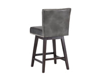 Sunpan Vintage Swivel Counter Stool - Brown/Castillo Cream/Coal Black/Havana Dark Brown/Overcast Grey