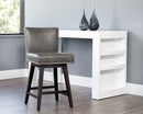 Sunpan Vintage Swivel Counter Stool - Brown/Castillo Cream/Coal Black/Havana Dark Brown/Overcast Grey