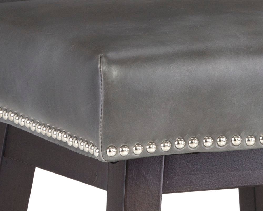 Sunpan Vintage Swivel Counter Stool - Brown/Castillo Cream/Coal Black/Havana Dark Brown/Overcast Grey