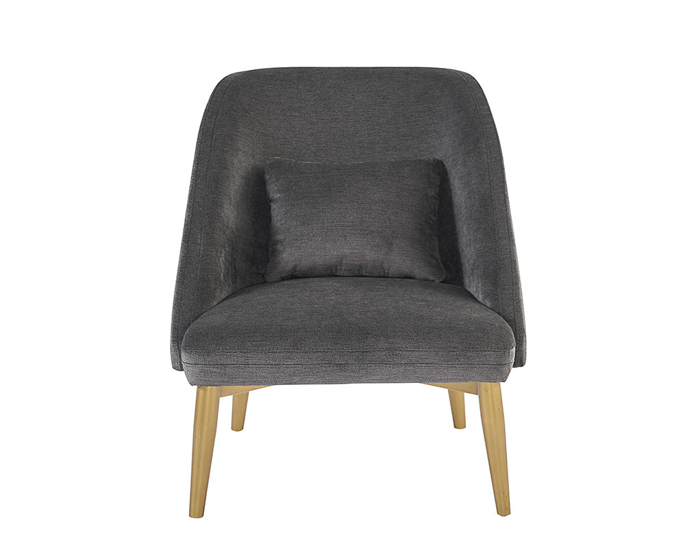 Sunpan Riley Lounge Chair - Polo Club Kohl Grey/Stone