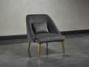 Sunpan Riley Lounge Chair - Polo Club Kohl Grey/Stone