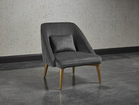 Sunpan Riley Lounge Chair - Polo Club Kohl Grey/Stone