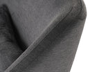 Sunpan Riley Lounge Chair - Polo Club Kohl Grey/Stone