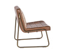Sunpan Anton Lounge Chair - Bravo Cognac/Bravo Cream/Vintage Black