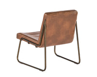 Sunpan Anton Lounge Chair - Bravo Cognac/Bravo Cream/Vintage Black