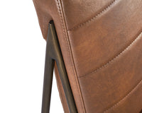 Sunpan Anton Lounge Chair - Bravo Cognac/Bravo Cream/Vintage Black
