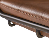 Sunpan Anton Lounge Chair - Bravo Cognac/Bravo Cream/Vintage Black