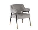 Sunpan Derome Dining Armchair - Bravo Admiral/Portabella/Polo Club Stone