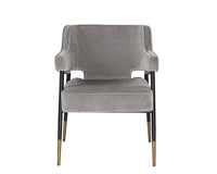 Sunpan Derome Dining Armchair - Bravo Admiral/Portabella/Polo Club Stone
