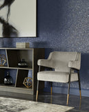 Sunpan Derome Dining Armchair - Bravo Admiral/Portabella/Polo Club Stone