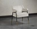 Sunpan Derome Dining Armchair - Bravo Admiral/Portabella/Polo Club Stone