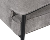 Sunpan Derome Dining Armchair - Bravo Admiral/Portabella/Polo Club Stone