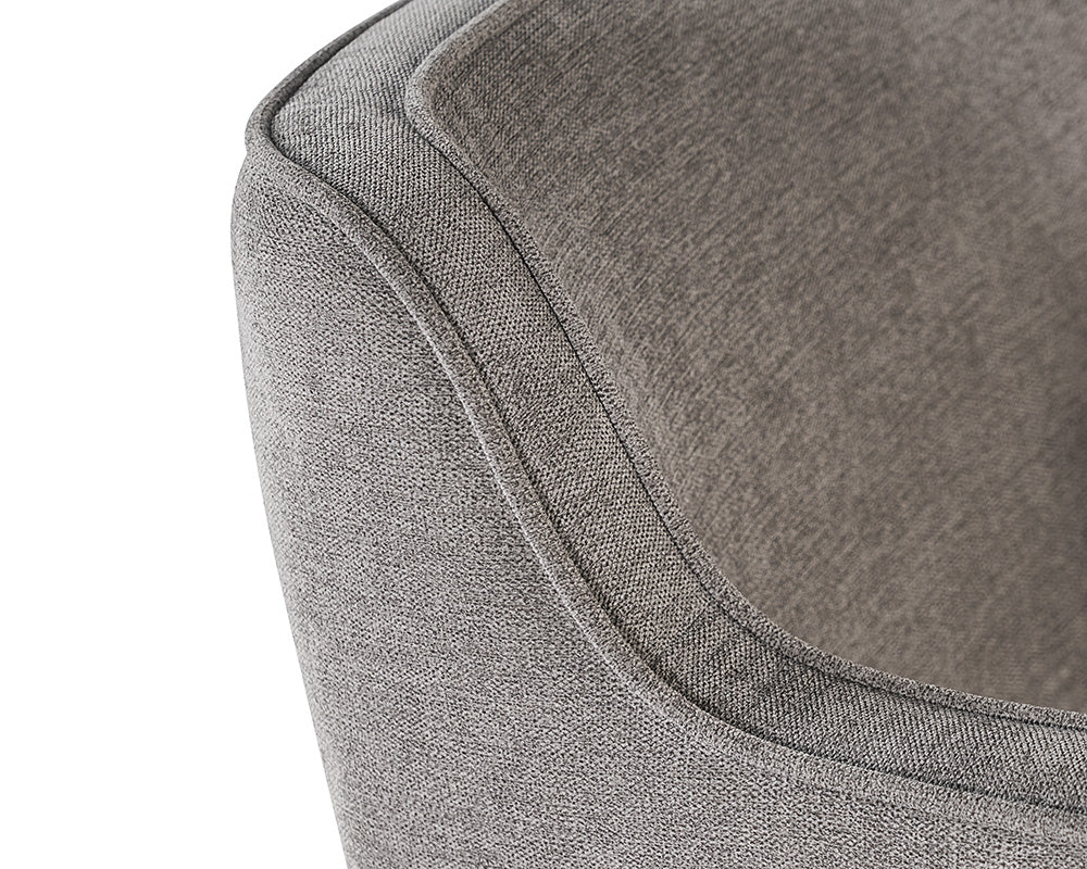 Sunpan Derome Dining Armchair - Bravo Admiral/Portabella/Polo Club Stone