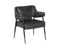 Sunpan Derome Dining Armchair - Bravo Admiral/Portabella/Polo Club Stone