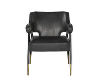 Sunpan Derome Dining Armchair - Bravo Admiral/Portabella/Polo Club Stone