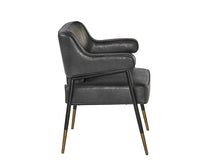Sunpan Derome Dining Armchair - Bravo Admiral/Portabella/Polo Club Stone