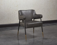 Sunpan Derome Dining Armchair - Bravo Admiral/Portabella/Polo Club Stone