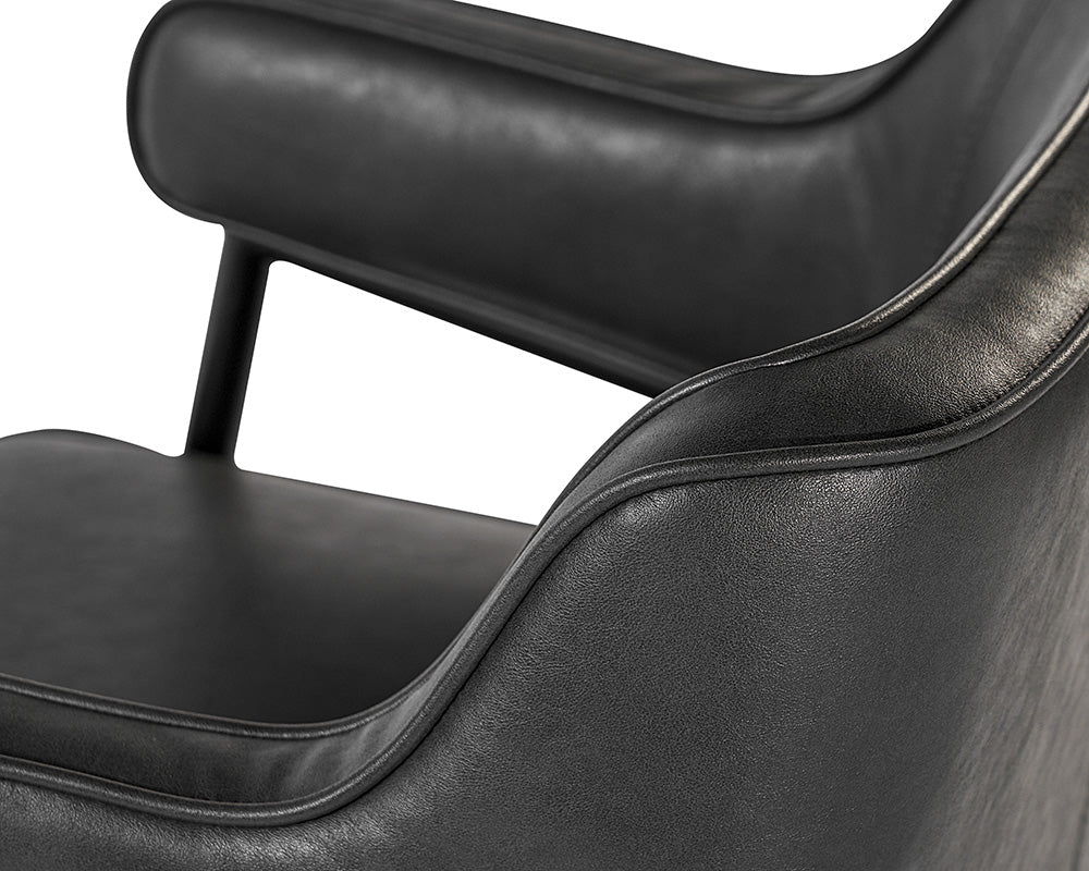 Sunpan Derome Dining Armchair - Bravo Admiral/Portabella/Polo Club Stone