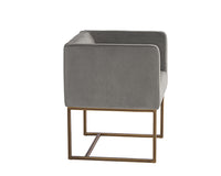 Sunpan Kwan Lounge Chair - Antonio Charcoal/Polo Club Stone