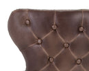 Sunpan Ariana Swivel Barstool - Havana Dark Brown/Overcast Grey
