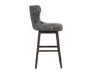 Sunpan Ariana Swivel Barstool - Havana Dark Brown/Overcast Grey