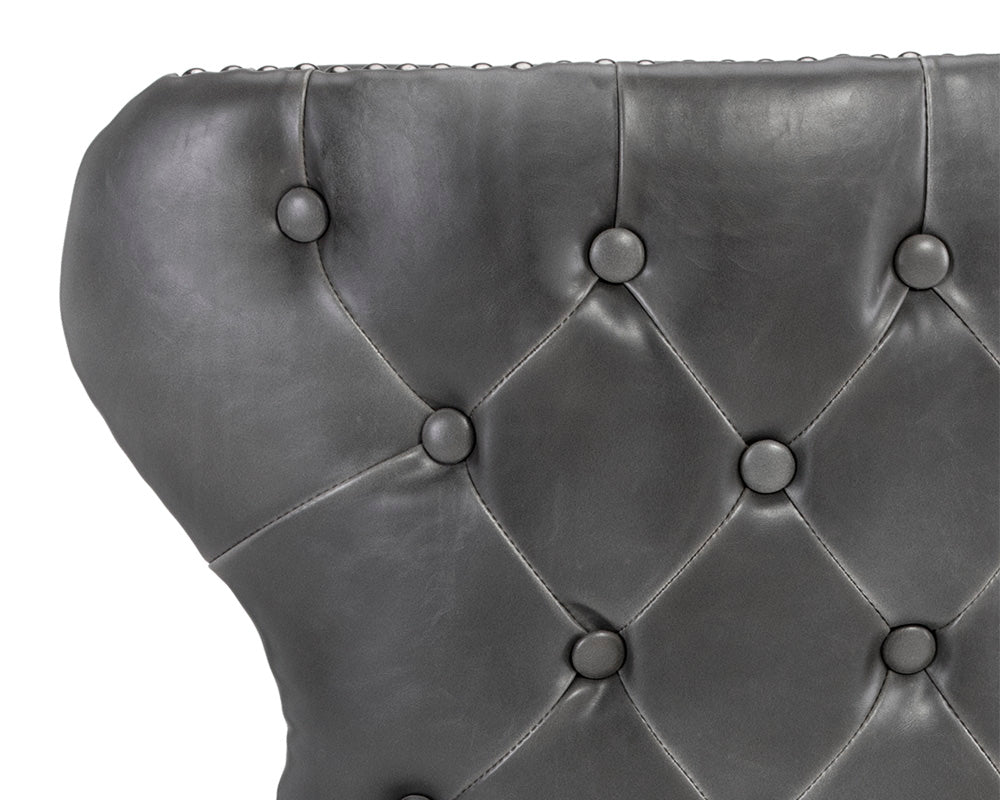 Sunpan Ariana Swivel Barstool - Havana Dark Brown/Overcast Grey