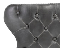 Sunpan Ariana Swivel Barstool - Havana Dark Brown/Overcast Grey