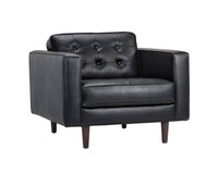 Sunpan Donnie Armchair - Coal Black/Dark Grey/Havana Dark Brown/Light Grey/Tobacco Tan