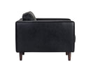 Sunpan Donnie Armchair - Coal Black/Dark Grey/Havana Dark Brown/Light Grey/Tobacco Tan