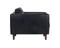 Sunpan Donnie Armchair - Coal Black/Dark Grey/Havana Dark Brown/Light Grey/Tobacco Tan