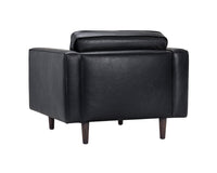 Sunpan Donnie Armchair - Coal Black/Dark Grey/Havana Dark Brown/Light Grey/Tobacco Tan