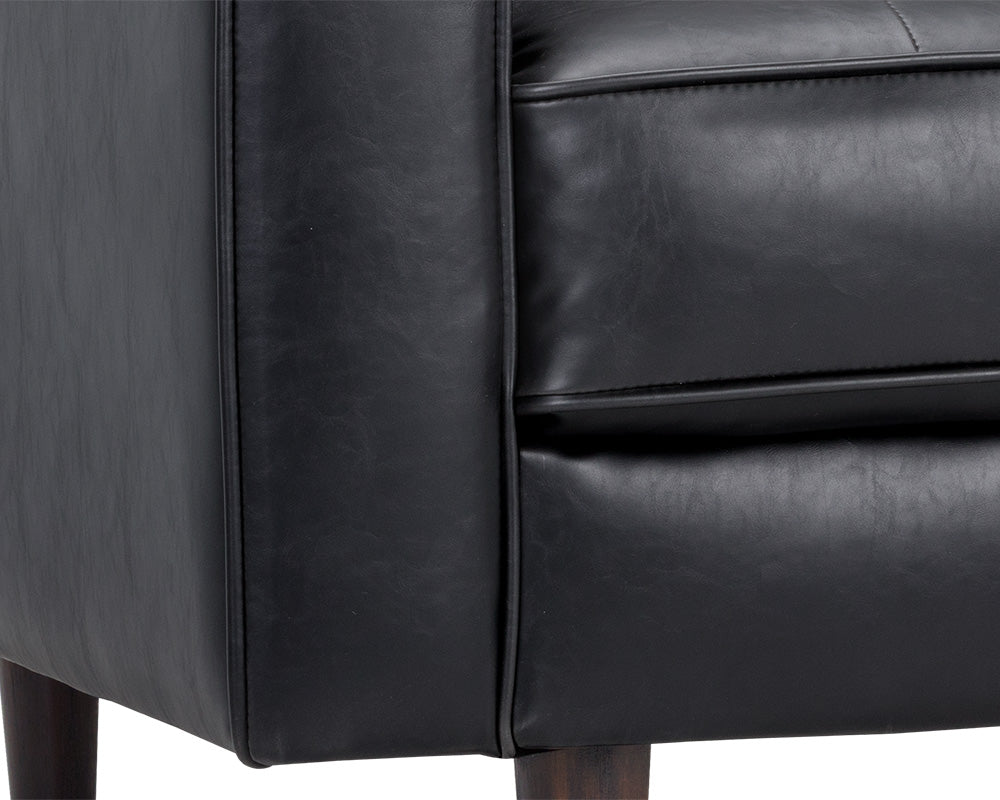 Sunpan Donnie Armchair - Coal Black/Dark Grey/Havana Dark Brown/Light Grey/Tobacco Tan