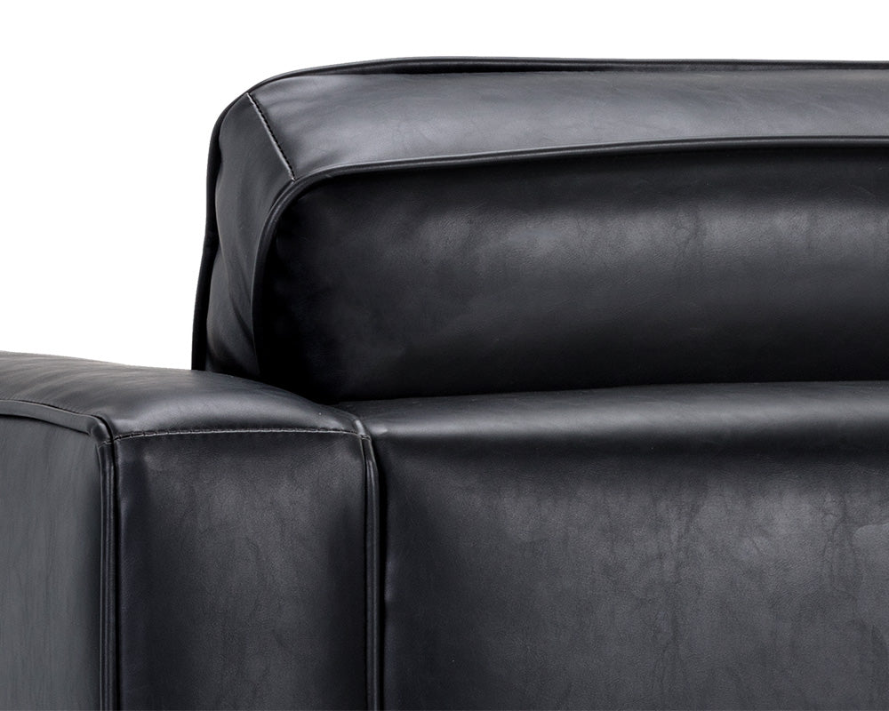 Sunpan Donnie Armchair - Coal Black/Dark Grey/Havana Dark Brown/Light Grey/Tobacco Tan