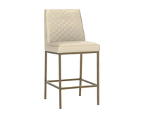 Sunpan Leighland Counter Stool - Castillo Cream / Coal Black / Havana Dark Brown / Overcast Grey / Light Grey