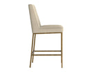 Sunpan Leighland Counter Stool - Castillo Cream / Coal Black / Havana Dark Brown / Overcast Grey / Light Grey