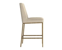 Sunpan Leighland Counter Stool - Castillo Cream / Coal Black / Havana Dark Brown / Overcast Grey / Light Grey